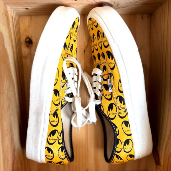 Vans X Mooneyes Yellow Moon Equipment Authentic 44 DX Shoes Size US M 7 / W 8.5 - Picture 3 of 9